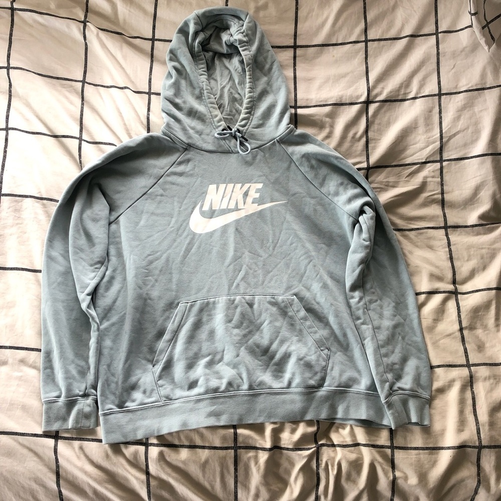 blue nike hoodie